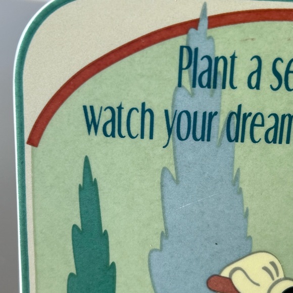 Mickey Mouse Ceramic Sign Plant a Seed and Watch Your Dreams Grow Plaque… - Picture 2 of 7